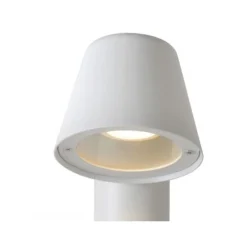 Lucide DINGO-LED - Sokkellamp Buiten - LED Dimb. - GU10 - 1x5W 3000K - IP44 - Wit