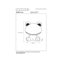 Lucide DODO FROG TAFELLAMP LED 3W GROEN 71592/03/85