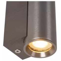 Lucide DUPLA - Wandspot / Wandlamp - 1xGU10 (MR11) - Grijs ijzer