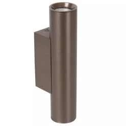 Lucide DUPLA - Wandspot / Wandlamp - 2xGU10 (MR11) - Roest bruin