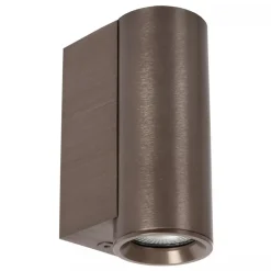 Lucide DUPLA - Wandspot / Wandlamp - 1xGU10 (MR11) - Roest bruin