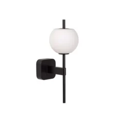 Lucide ELDA Wandlamp Badk.-Zwart-1xG9-33W-IP44-Metaal