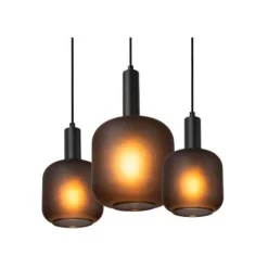 Lucide ELOISE Hanglamp-Zwart-7xE27-40W-Glas