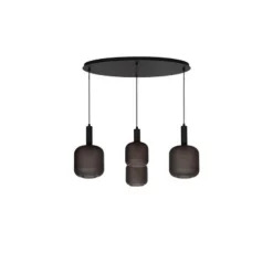 Lucide ELOISE Hanglamp-Zwart-4xE27-40W-Glas