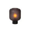 Lucide ELOISE Tafellamp-Zwart-Ø21-1xE27-40W-Glas