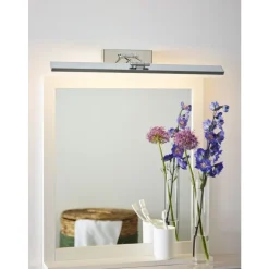 Lucide ERWAN - Spiegellamp Badkamer - LED - 1x13W 3000K - IP21 - Chroom Lucide