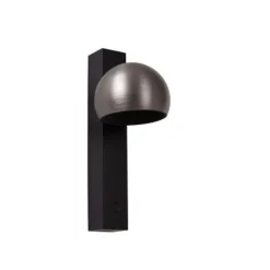 Lucide ESFERA Wandlamp-Grijs .-LED Dimb.-9W2700K-Alumin.