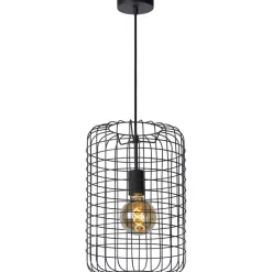 Lucide ESMEE - Hanglamp - Ø 26 cm - 1xE27 - Zwart Lucide