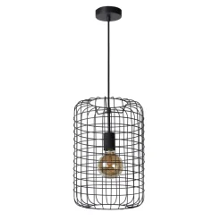Lucide ESMEE - Hanglamp - Ø 26 cm - 1xE27 - Zwart Lucide