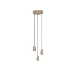 Lucide EVORA Hanglamp-Taupe-Ø25-3xGU10-35W-Metaal