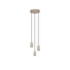 Lucide EVORA Hanglamp-Taupe-Ø25-3xGU10-35W-Metaal