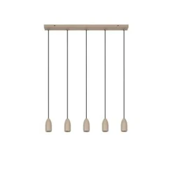 Lucide EVORA Hanglamp-Taupe-Ø10-5xGU10-35W-Metaal