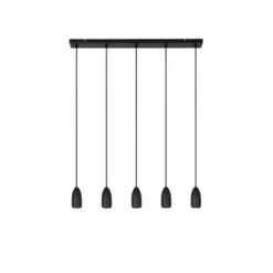 Lucide EVORA Hanglamp-Zwart-Ø10-5xGU10-35W-Metaal