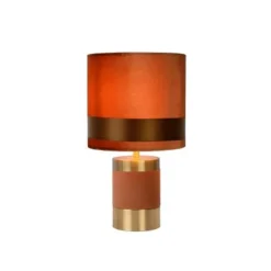 Lucide EXTRAVAGANZA FRIZZLE - Tafellamp - Ø 18 cm - 1xE14 - Bruin