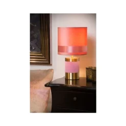 Lucide EXTRAVAGANZA FRIZZLE - Tafellamp - Ø 18 cm - 1xE14 - Roze