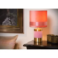 Lucide EXTRAVAGANZA FRIZZLE - Tafellamp - Ø 18 cm - 1xE14 - Roze