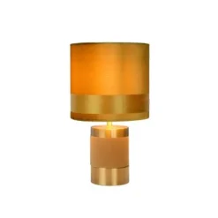 Lucide EXTRAVAGANZA FRIZZLE - Tafellamp - Ø 18 cm - 1xE14 - Geel