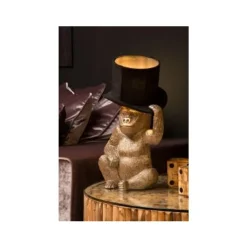 Lucide EXTRAVAGANZA GUST - Tafellamp - Ø 22,5 cm - 1xE14 - Zwart