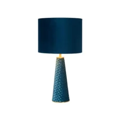 Lucide EXTRAVAGANZA VELVET - Tafellamp - Ø 25 cm - 1xE27 - Turkoois