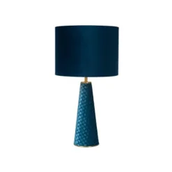 Lucide EXTRAVAGANZA VELVET - Tafellamp - Ø 25 cm - 1xE27 - Turkoois