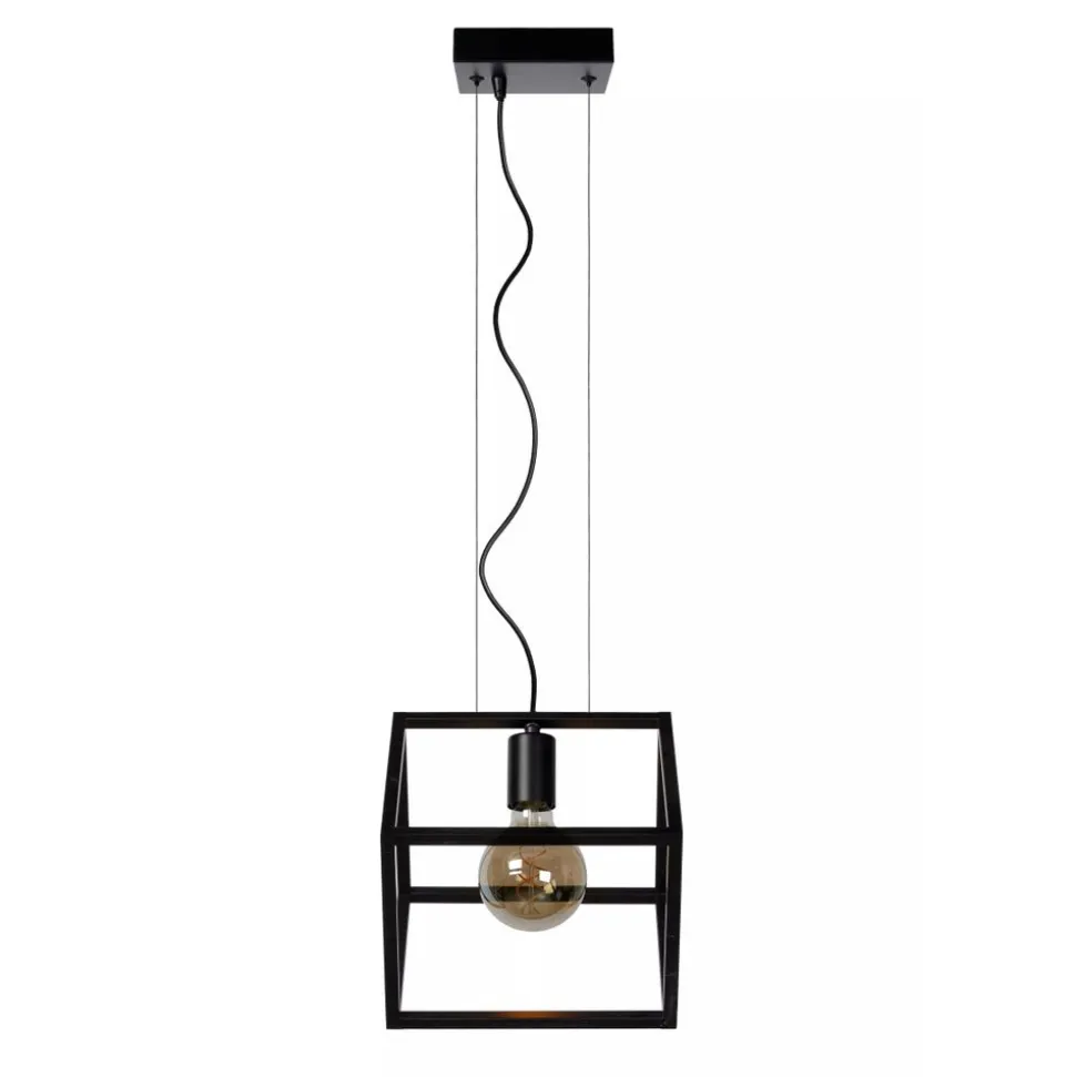Lucide FABIAN - Hanglamp - 1xE27 - Zwart