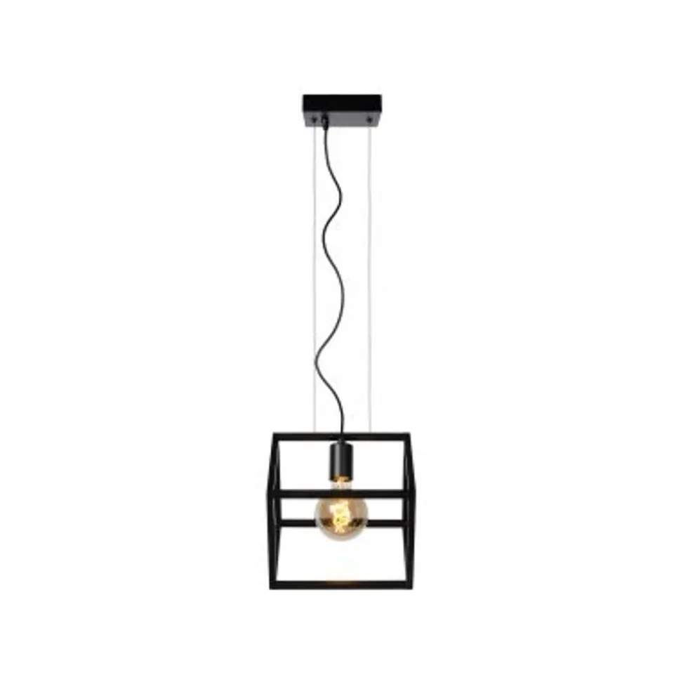 Lucide FABIAN - Hanglamp - 1xE27 - Zwart