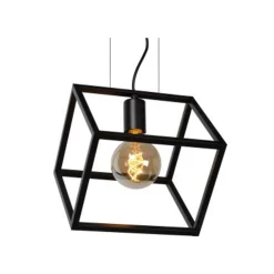 Lucide FABIAN - Hanglamp - 1xE27 - Zwart