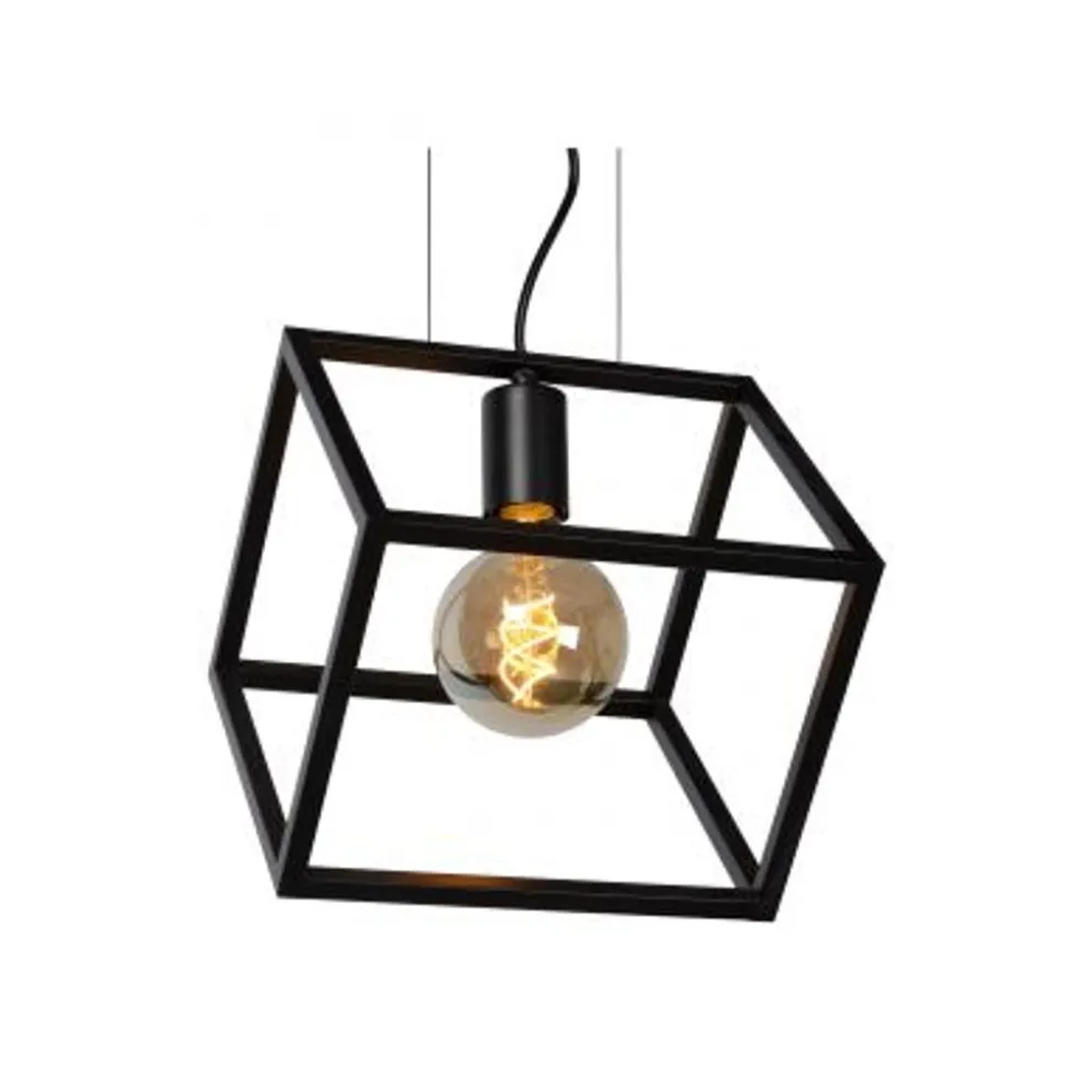 Lucide FABIAN - Hanglamp - 1xE27 - Zwart
