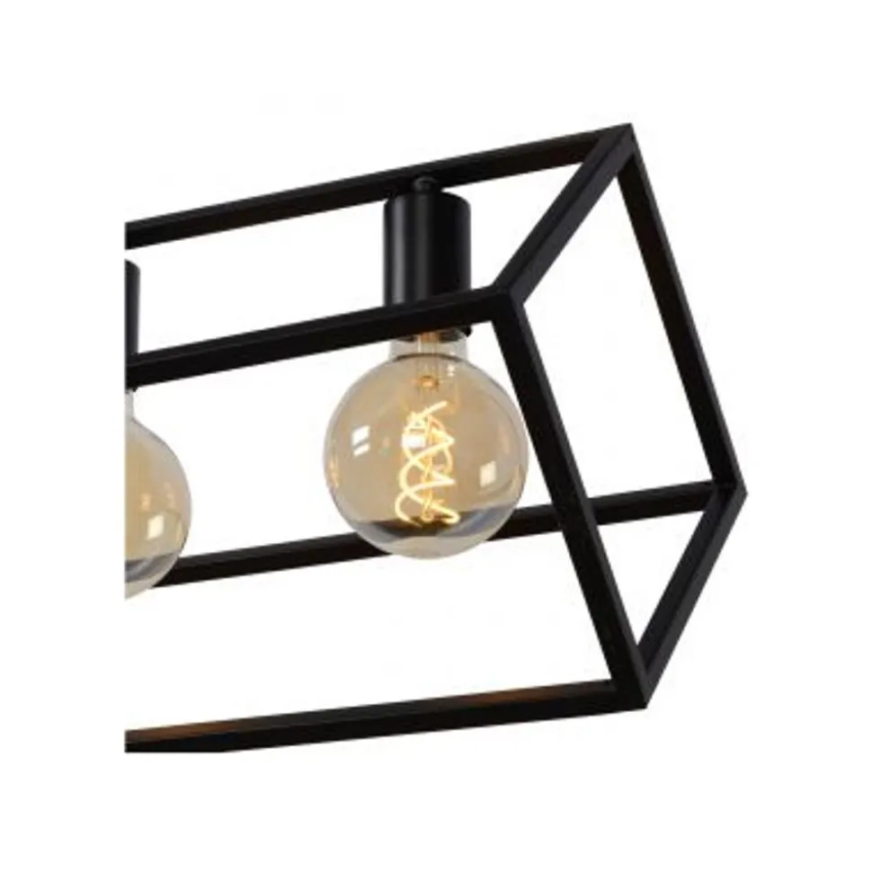 Lucide FABIAN - Hanglamp - 6xE27 - Zwart