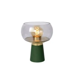 Lucide FARRIS Tafellamp-Groen-1xE27-25W-Glas