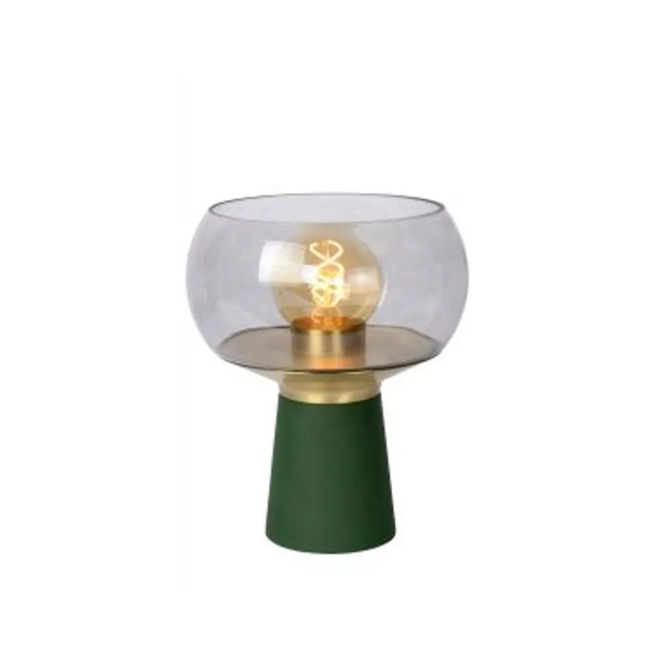 Lucide FARRIS Tafellamp-Groen-1xE27-25W-Glas