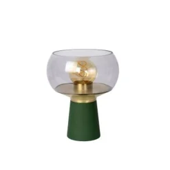 Lucide FARRIS Tafellamp-Groen-1xE27-25W-Glas