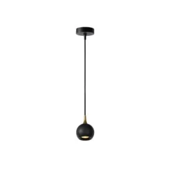 Lucide FAVORI - Hanglamp - Ø 9 cm - 1xGU10 - Zwart