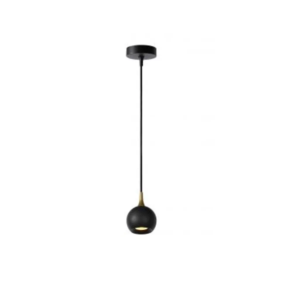 Lucide FAVORI - Hanglamp - Ø 9 cm - 1xGU10 - Zwart