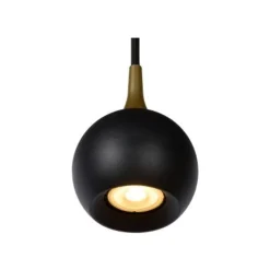Lucide FAVORI - Hanglamp - Ø 9 cm - 1xGU10 - Zwart