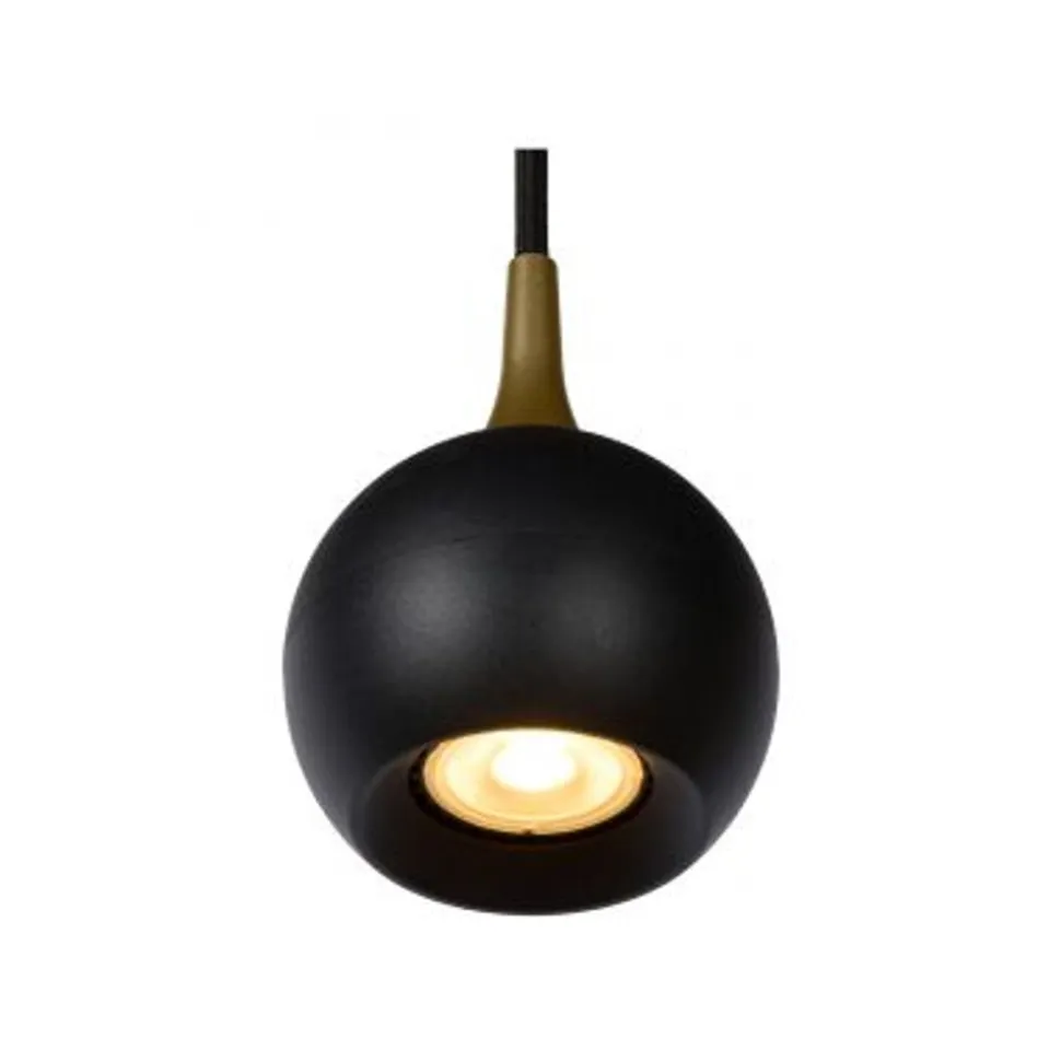 Lucide FAVORI - Hanglamp - Ø 9 cm - 1xGU10 - Zwart