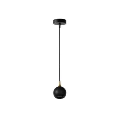Lucide FAVORI - Hanglamp - Ø 9 cm - 1xGU10 - Zwart