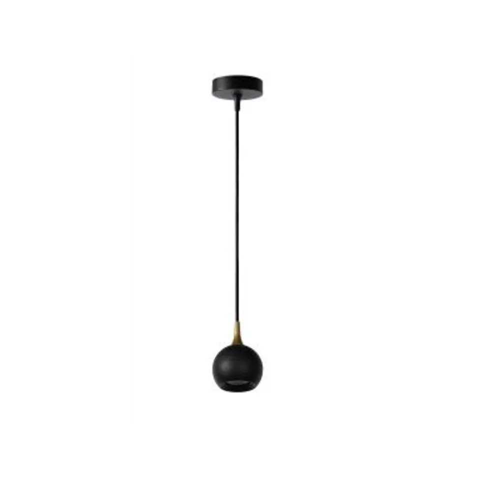 Lucide FAVORI - Hanglamp - Ø 9 cm - 1xGU10 - Zwart