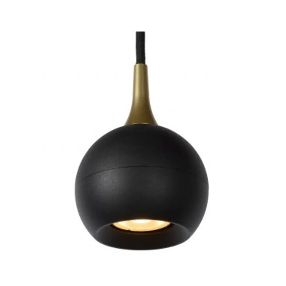 Lucide FAVORI - Hanglamp - Ø 9 cm - 1xGU10 - Zwart