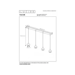 Lucide FAVORI - Hanglamp - 4xGU10 - Wit