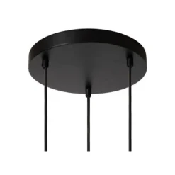 Lucide FILOX Hanglamp-Zwart-Ø44,5-3xE27-40W-Metaal