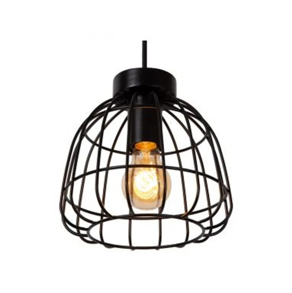 Lucide FILOX Hanglamp-Zwart-3xE27-40W-Metaal