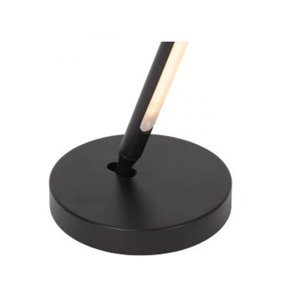 Lucide FINAN Tafellamp-Zwart-LED Dimb.-11W2700K-Alumin.