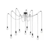 Lucide FIX MULTIPLE Pendel 10xE27/60W Zwart