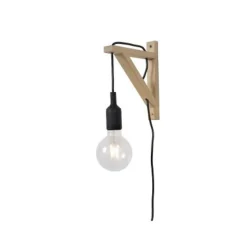 Lucide FIX WALL - Wandlamp - 1xE27 - Zwart Lucide