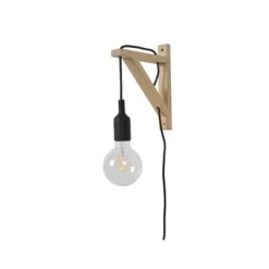 Lucide FIX WALL - Wandlamp - 1xE27 - Zwart Lucide