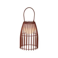 Lucide FJARA - Tafellamp Buiten - Ø 17,5 cm - LED Dimb. - 1x0,3W 3200K - IP44 - Roest bruin Lucide