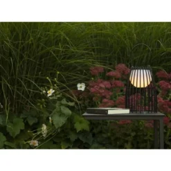 Lucide FJARA - Tafellamp Buiten - Ø 17,5 cm - LED Dimb. - 1x0,3W 3200K - IP44 - Zwart Lucide