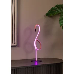 Lucide FLAMINGO - Tafellamp - LED Dimb. - RGB - Roze