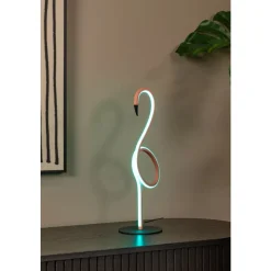 Lucide FLAMINGO - Tafellamp - LED Dimb. - RGB - Roze